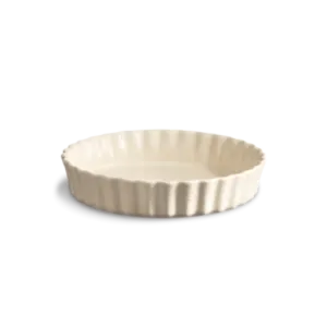 Emile Henry globoka keramična posoda za peko pit premera 24 cm Peščena