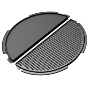 Big Green Egg litoželezna polovična dvostranska plošča za Large