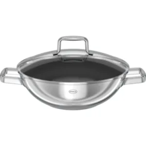 Roesle Wok Moments za peko iz nerjavečega jekla 18/10 z nelepljivim premazom Ø 28 cm