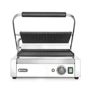 Električni kontaktni grill "PANINI" z rebrasto površino 34 x 23 cm