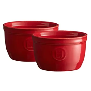 Emile Henry SET 2 keramičnih Ramekin posodic št. 9 Rdeča