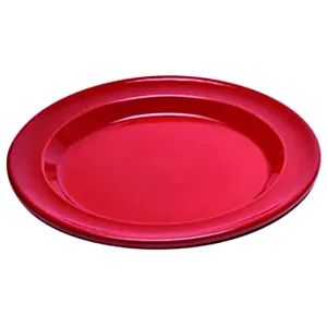 Emile Henry plitvi keramični krožnik premera 28 cm za jedi in serviranje Rdeči