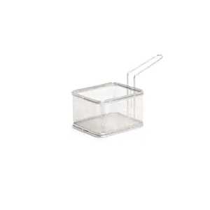 Košarica miniatura za serviranje hrane 105x90 inox
