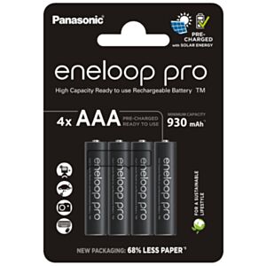 Panasonic Eneloop PRO polnilne baterije AAA 930 mAh v blister pakiranju
