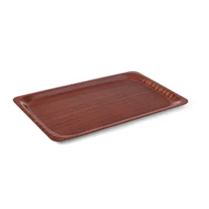 Servirni pladenj pravokotni 370 x 530 mm nedrsljiv z lesenim vzorcem
