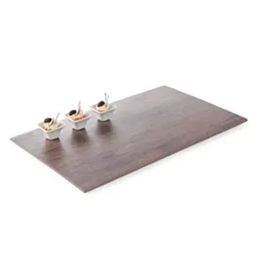 Pravokotni servirni pladenj iz Melamina 530x325 mm (GN 1/1) in lesnim dekorjem hrasta