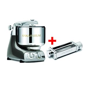 Kuhinjski večnamenski aparat AKM 6230BC Assistent Original 1500W Krom Črna + Pasta Roller
