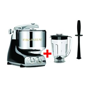 Kuhinjski večnamenski aparat AKM 6230BD Assistent Original 1500W Diamantno Črni + Blender