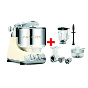 Ankarsrum Kuhinjski večnamenski aparat AKM 6230LC Original 1500W Light Creme + GO Green