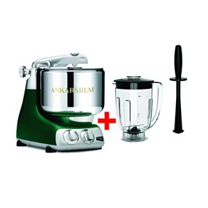 Kuhinjski večnamenski aparat AKM 6230FG Assistent Original 1500W Gozdno zelen + Blender