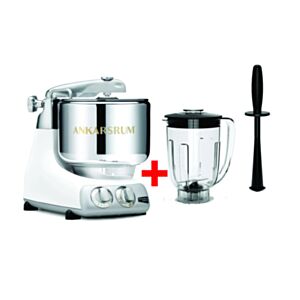 Kuhinjski večnamenski aparat AKM 6230GW Assistent Original 1500W Sijajno Bel + Blender