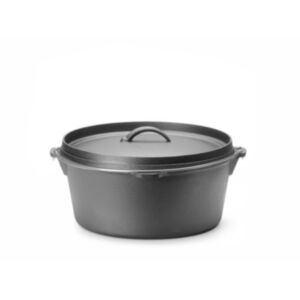 Litoželezni Lonec, HENDI, 7,2L, črn, ⌀310x(V)155mm