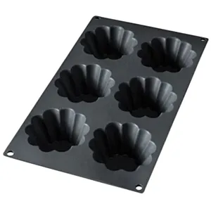 Lekue silikonski model za 6 Briošev ø80x40 mm