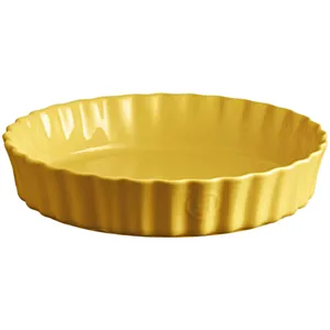 Emile Henry globoka keramična posoda za peko pit premera 32 cm Provence rumena