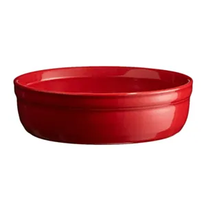 Keramična posoda za Creme Brulee 12 cm Rdeča