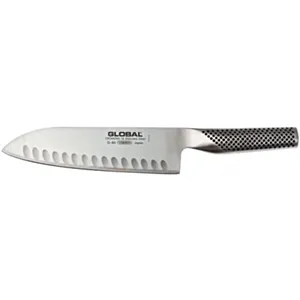 Global Yoshikin Santoku nož z utori 18 cm G-80
