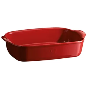 Emile Henry keramična posoda za peko - pekač 36 x 23 x 7 cm Rdeča