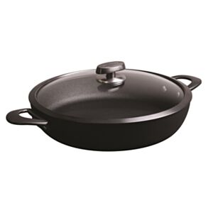 Scanpan Chef ponev 32 cm, 4 l z dvema ročajema in Pokrovko - Pro SB+ Induction