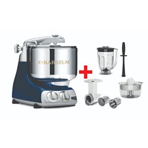 Ankarsrum Kuhinjski večnamenski aparat AKM 6230RB Original 1500W Royal modra + GO Green